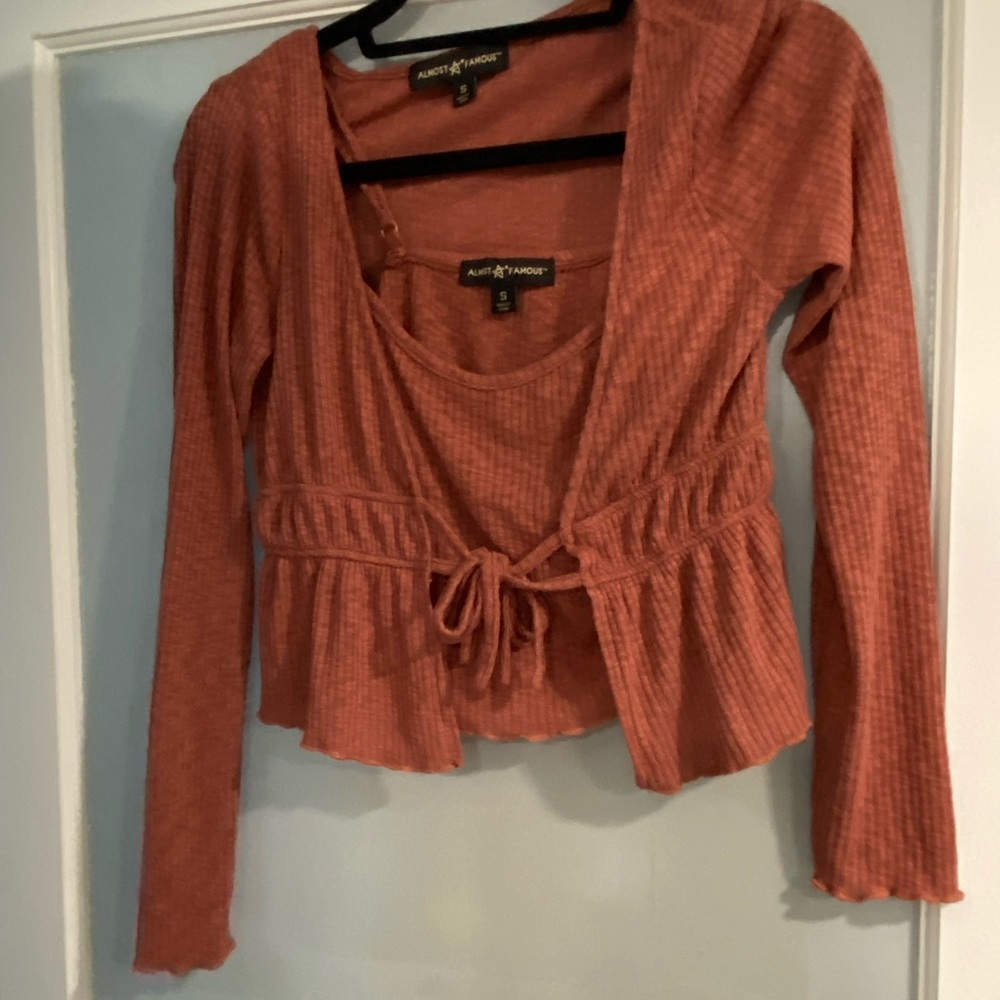 Salmon Cropped Top
